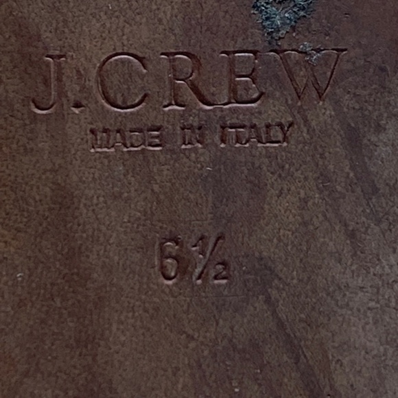 J CREW Made In ITALY Pink Orange Genuine Leather Suede Flats Bow Toe Shoes 6.5 - Picture 14 of 16